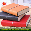 Professional stationery hot sale hardcover pu notebook with elastic band